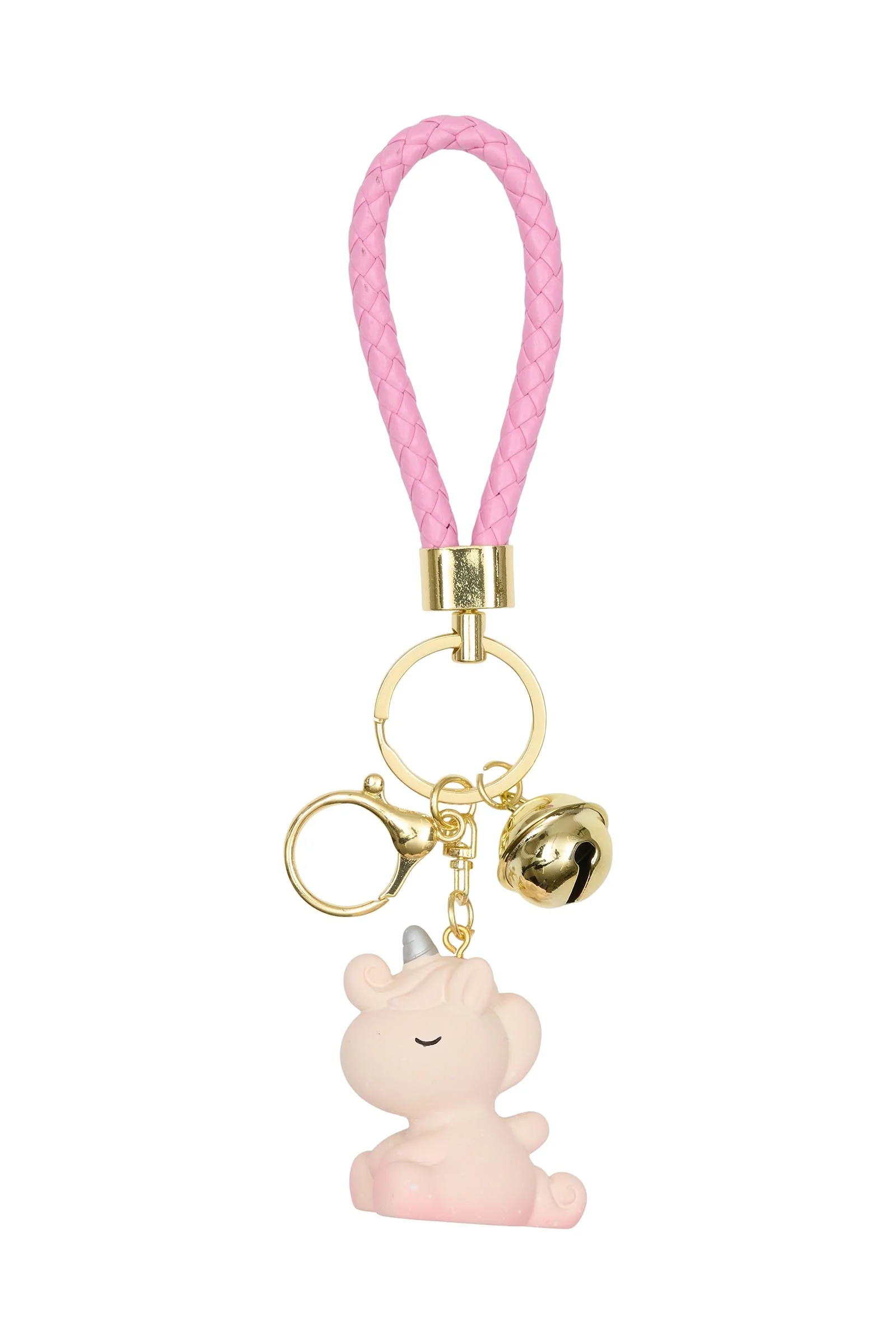 Unicorn Rubber Keychain Pink One Size