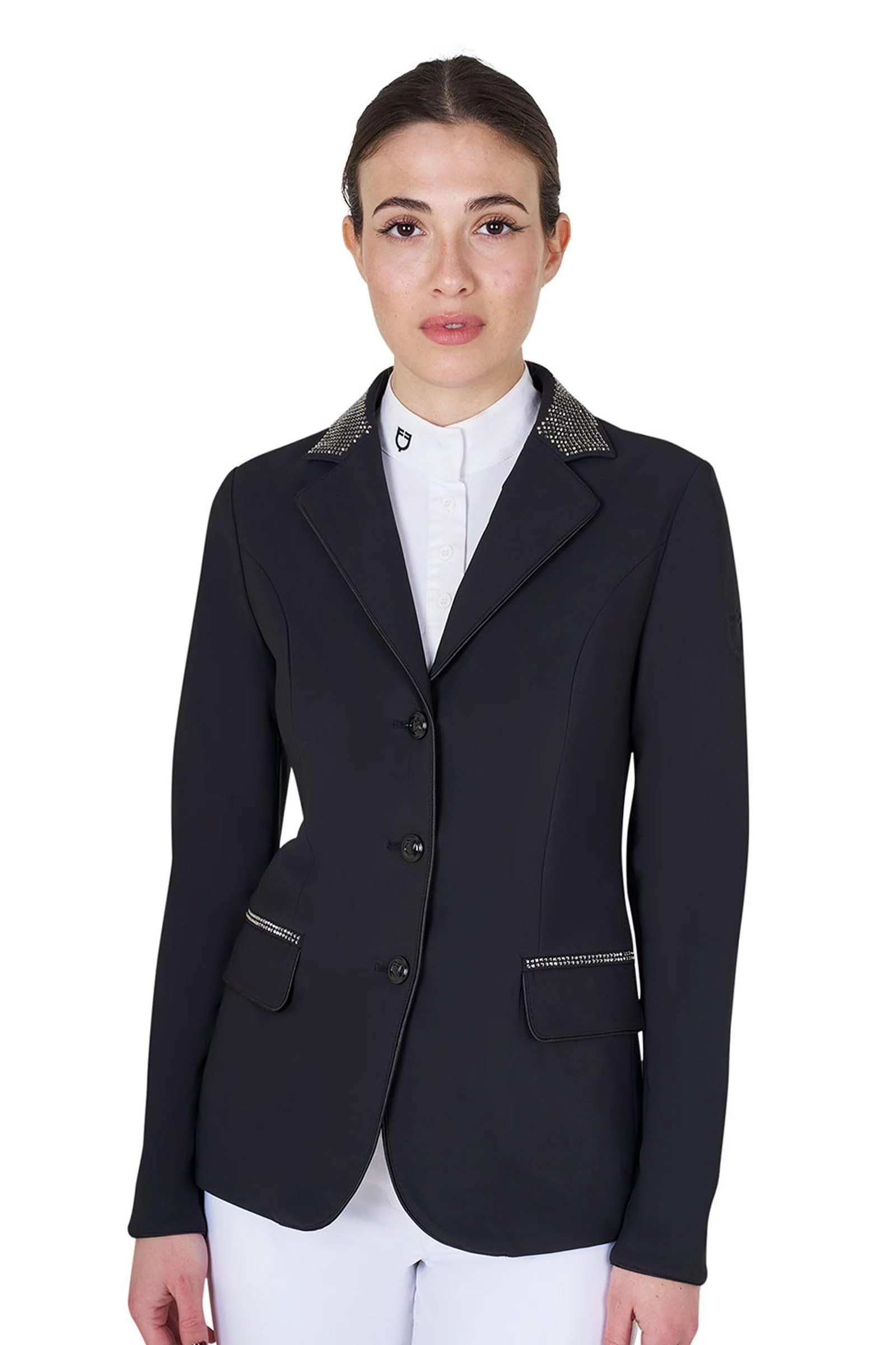 Women's Competition Jacket With Rhinestones Black L