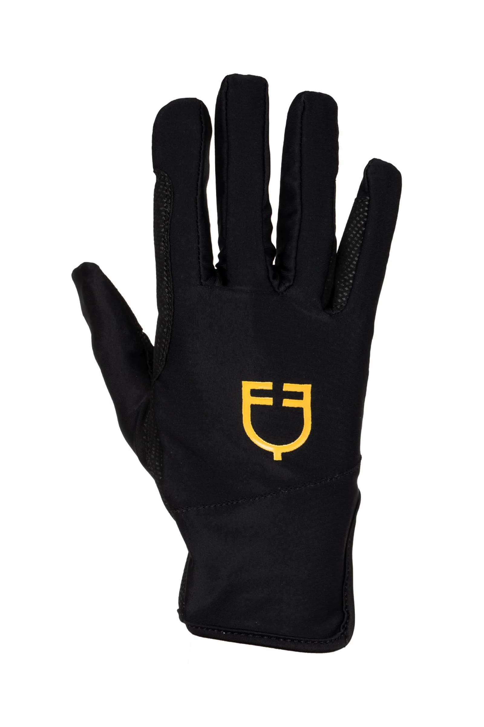 Women's Gloves in Special Elastane Fabric With Logo Black S