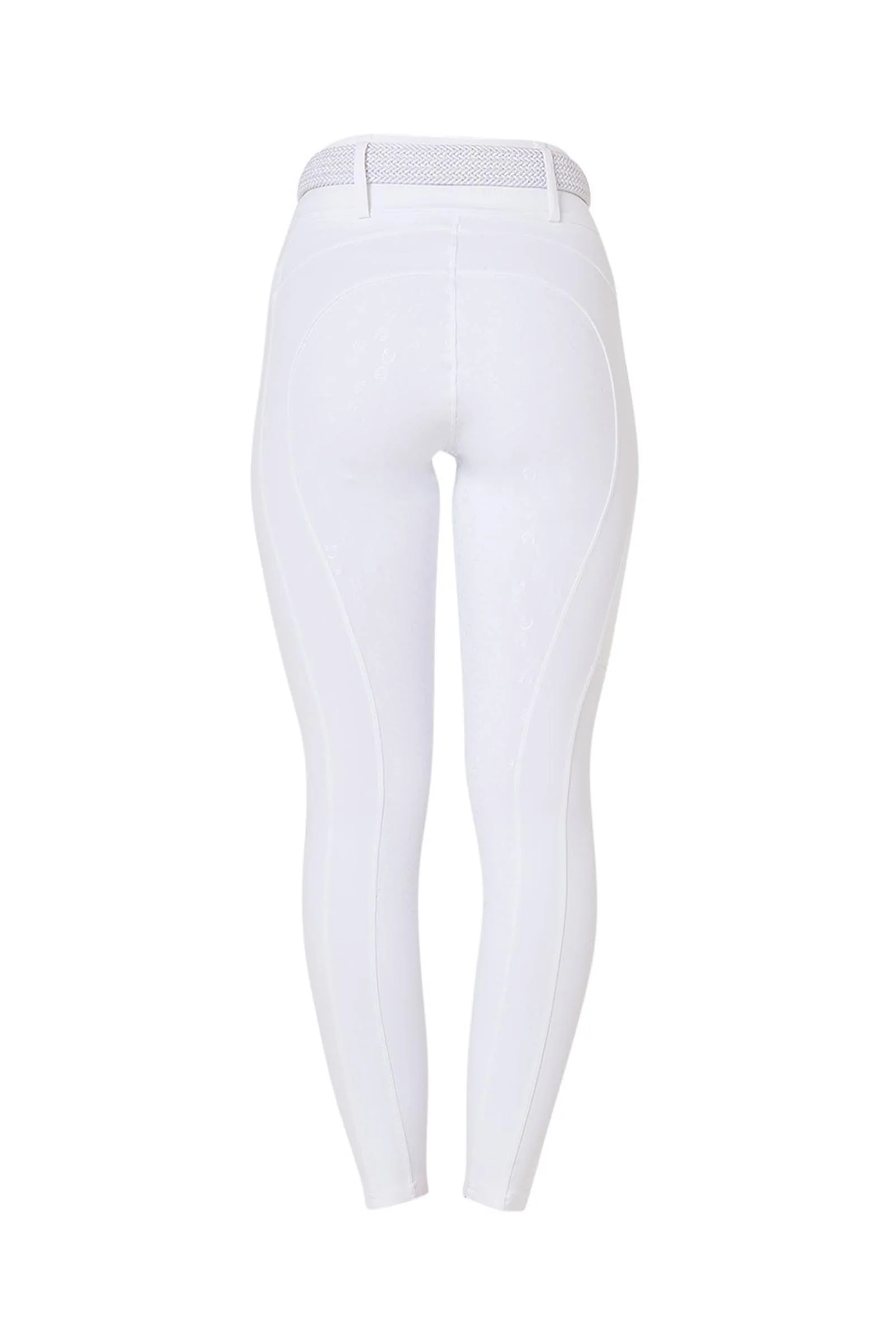 Women's High-waisted Leggings Full Grip With Belt Loops White XS