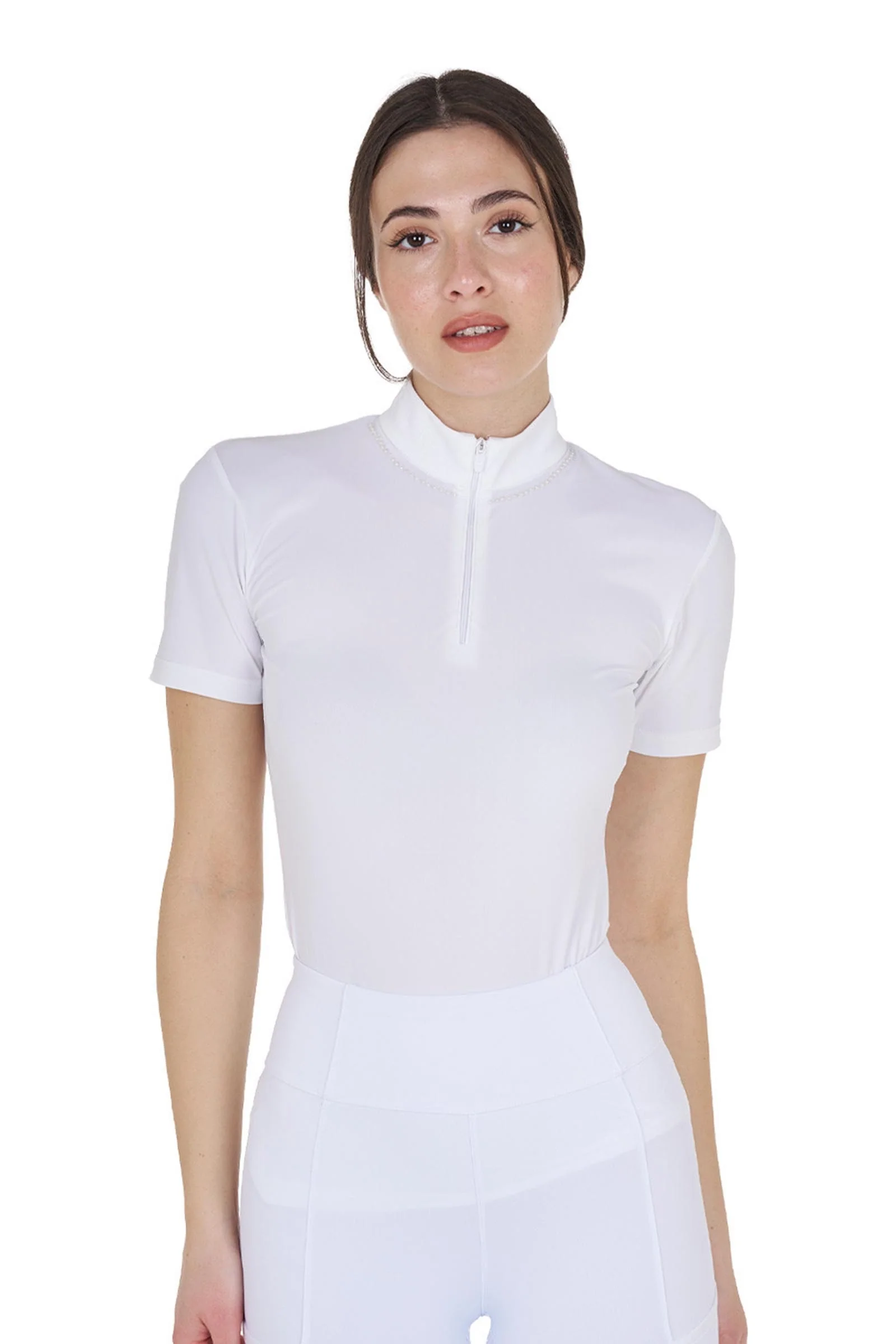 Womens Training Polo Shirt White XS