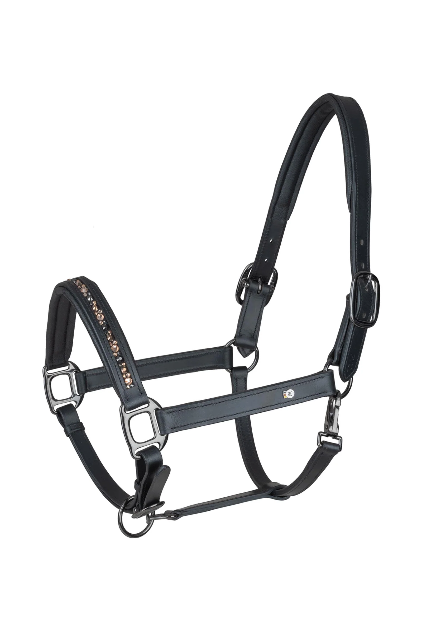 X-Line Leather halter Crystal Black/Grey C