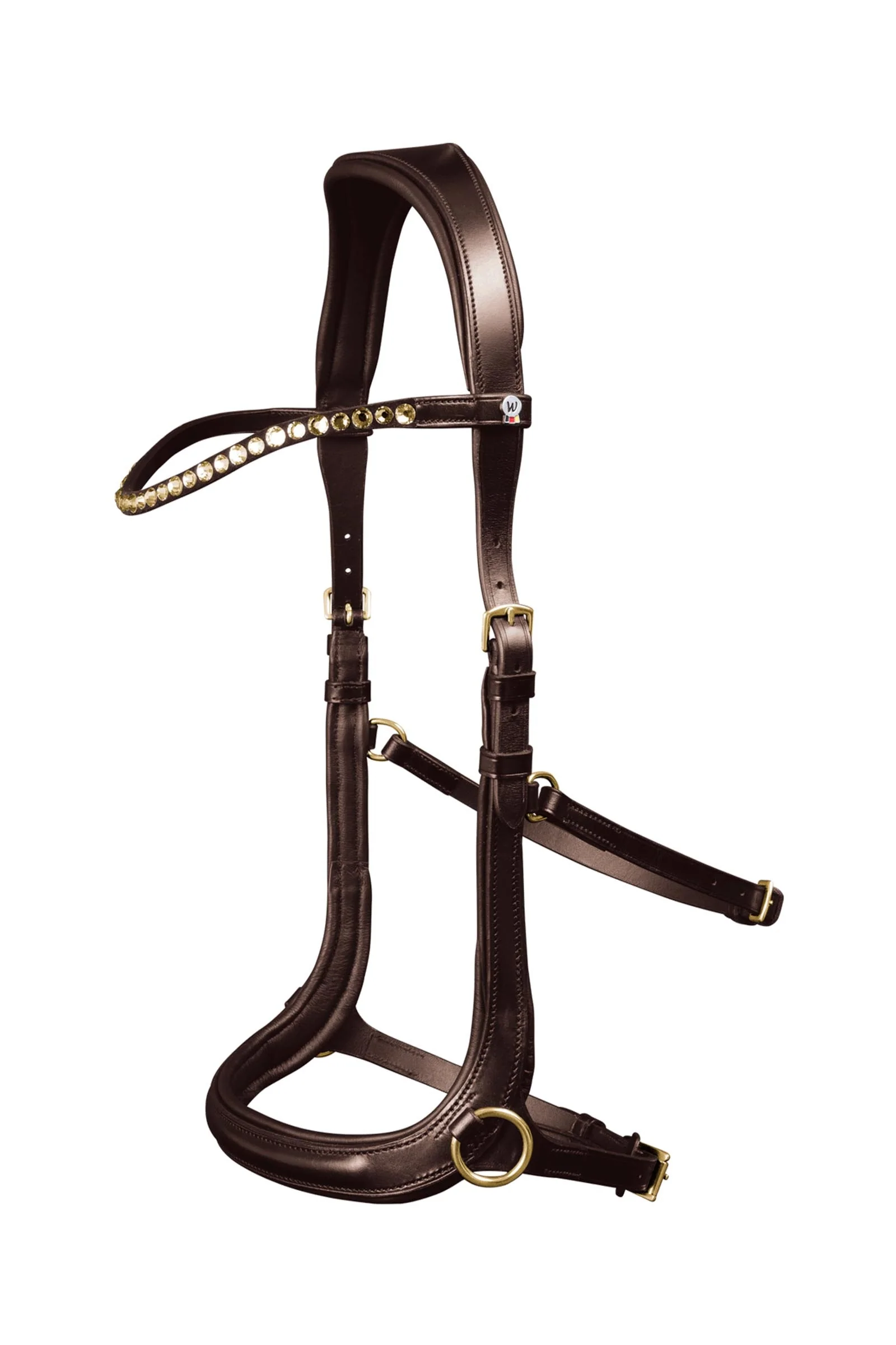 X-Line Sensation Anatomical Bitless Bridle brown P